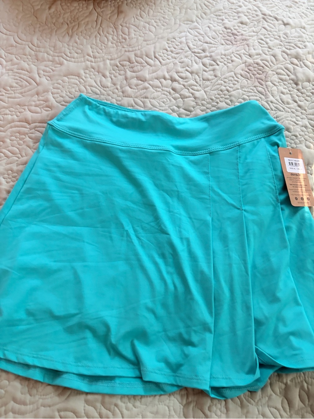 Women's Turquoise Athletic Skater Skirt - Lightweight Activewear